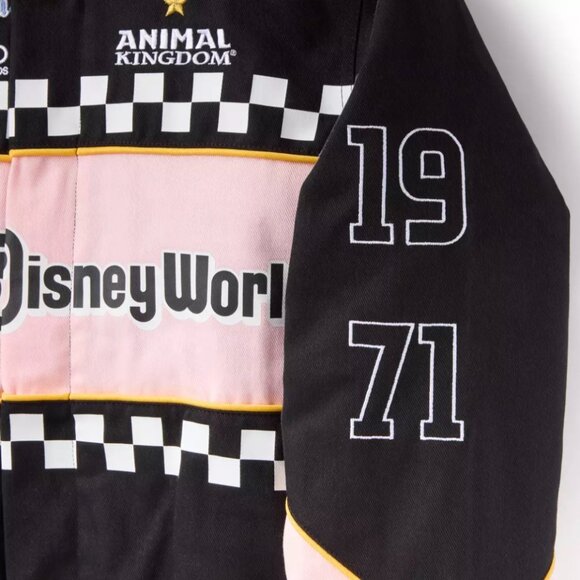 Walt Disney World Racing Jacket Coat Her Universe Varsity Pink Racer Small - Picture 4 of 4